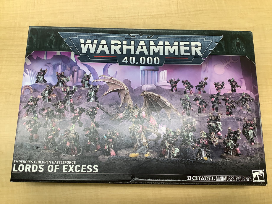 Warhammer 40,000 Emperor's Children Box Warhammer 40,000 Emperor's Children Battleforce: Lords Of Excess - Chaos Space Marines Army Set Warhammer 40,000 Emperor's Children Box Warhammer 40,000 Emperor's Children Battleforce: Lords Of Excess - Chaos Space Marines Army Set