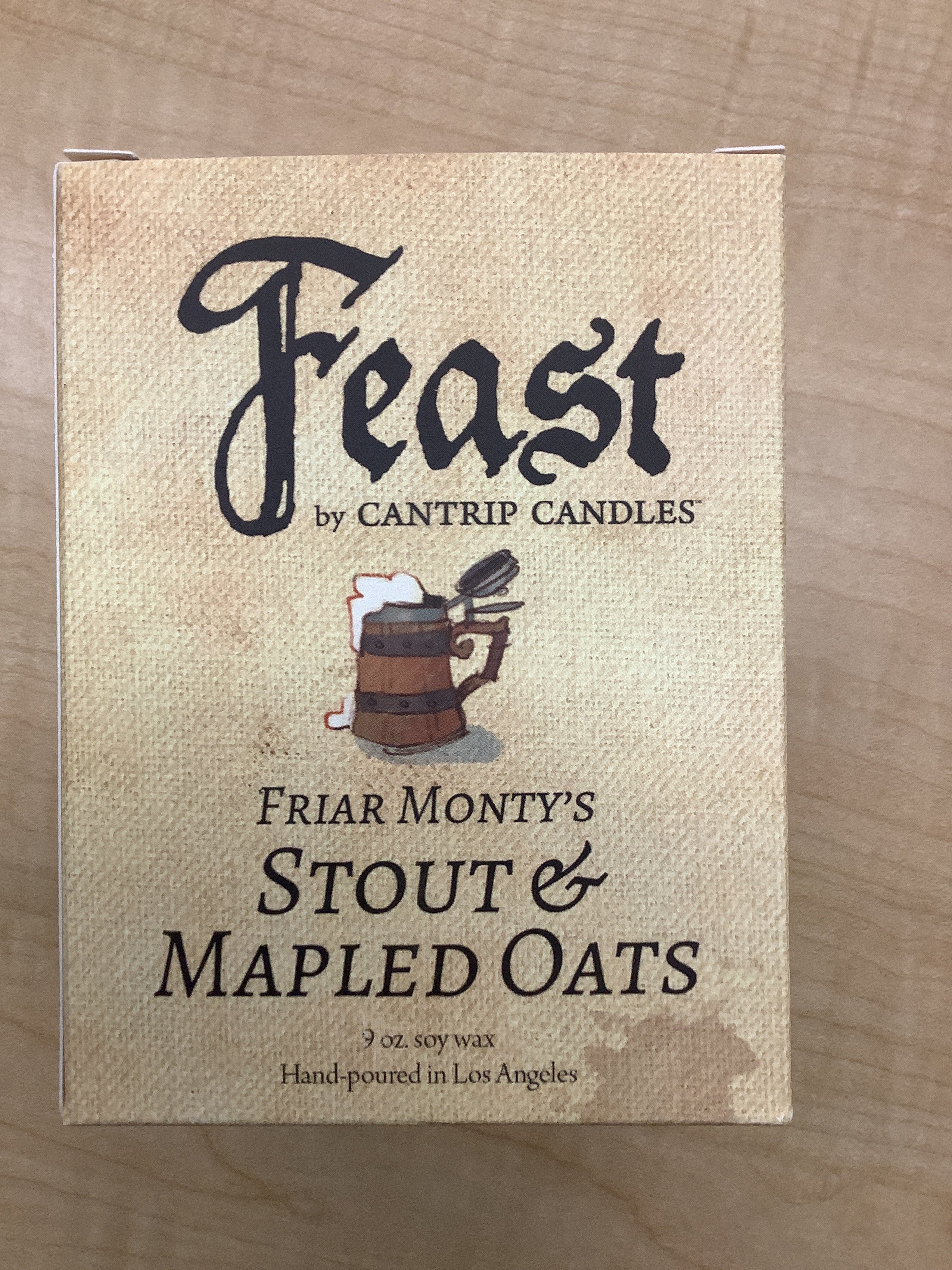 Cantrip Candles Feast Friar Monty's Stout & Mapled Oats