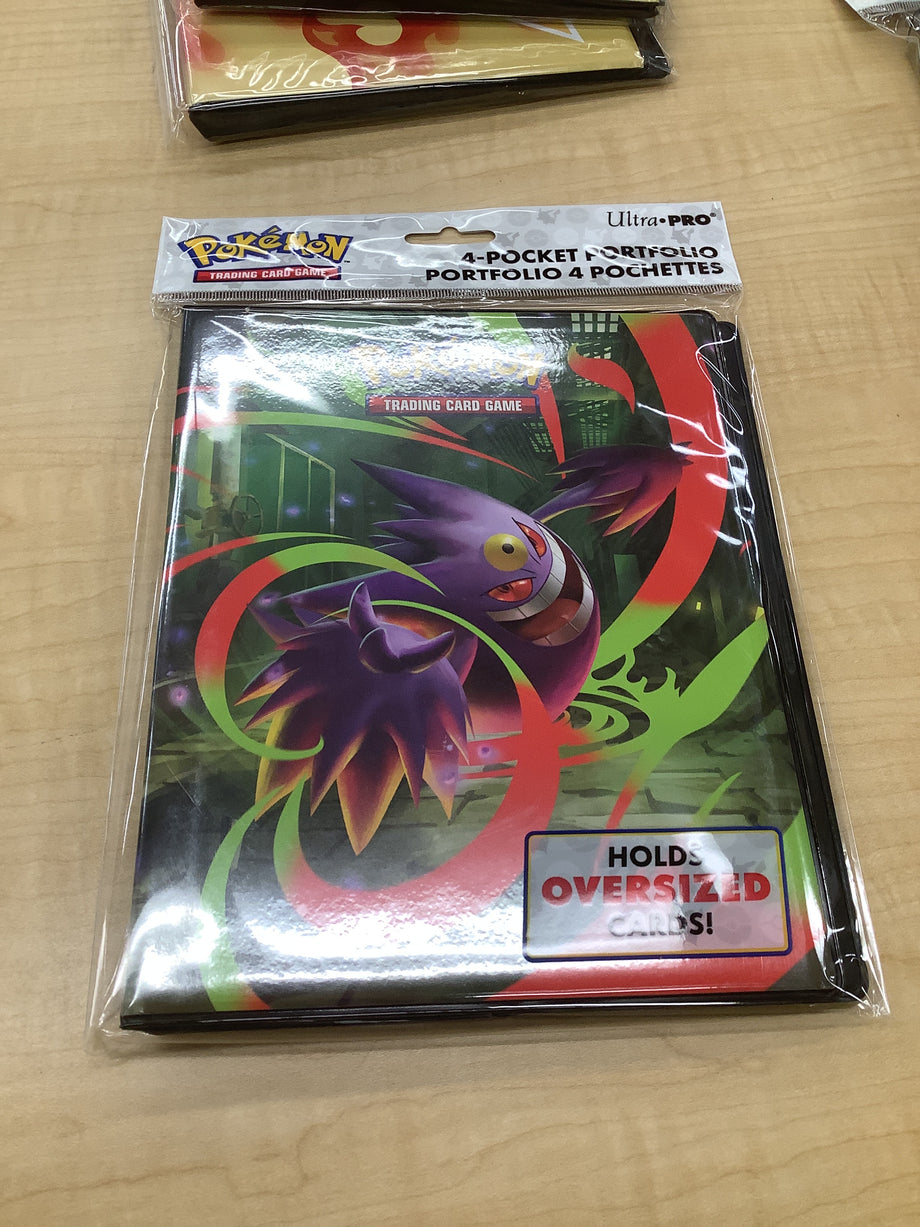 pokemon oversized cards binder Gengar and Heracross 4 Pocket Binder – Delight